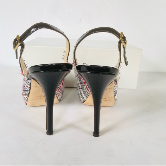Kate Spade black white tweed heels  8 - Picture 8 of 15